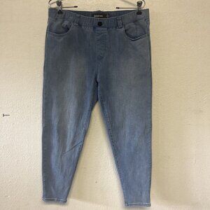 Betabrand 4 Pocket Yoga Jeans Jeggings Womens Sz L/P Denim Skinny Leg Pull On